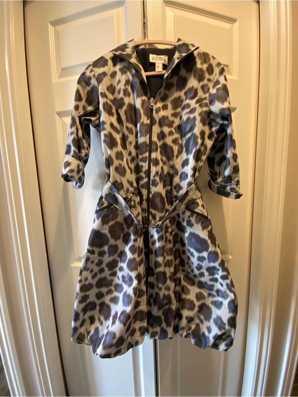 Joseph Ribkoff Navy & White Trench Coat